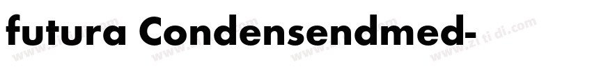 futura Condensendmed字体转换